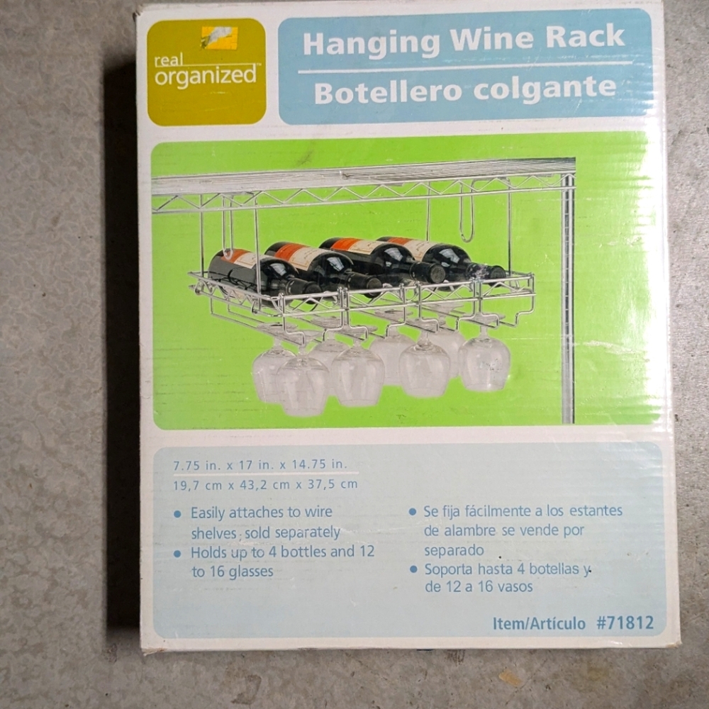 Hanging wine rack